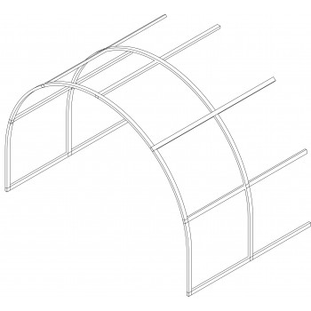 Удлинение к теплице "Усиленная" 2,0м (шаг-0.66) дуга 20*20 осн. 40*20 Удмуртские теплицыУдмуртские теплицы напольные покрытия купить цена пороги ламинат линолеум виниловая плитка недорого каталог в наличии сайт ассортимент размеры