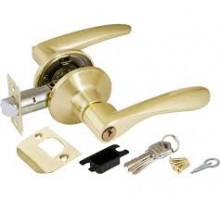 Ручка защелка 6030 PB-E (кл/фик) золото