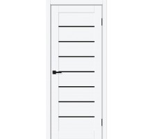 Дверь ДП ПЭТ Браво-22 White Silk Black Shine 