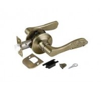 Ручка защелка 6037 AB-P (без/фик) бронза