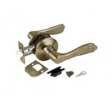 Ручка защелка 6037 AB-P (без/фик) бронза