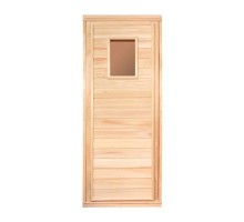 Дверь банная со стеклом 4мм 1700*700 липа класс Б