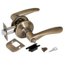 Ручка защелка 6020 AB-B (фик) бронза