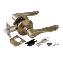 Ручка защелка 6030 AB-E (кл/фик) бронза