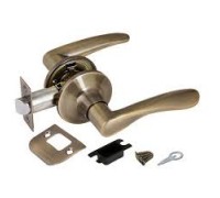 Ручка защелка 6020 AB-P (без/фик) бронза