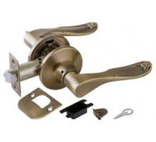 Ручка защелка 6030 AB-P (без/фик) бронза