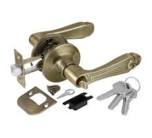 Ручка защелка 6037 AB-E (кл/фик) бронза