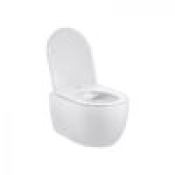 Унитаз подвесной безободковый Vincea Evo VT1-34S белый напольные покрытия купить цена пороги ламинат линолеум виниловая плитка недорого каталог в наличии сайт ассортимент размеры