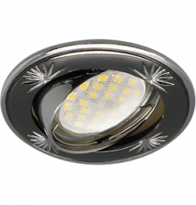 Светильник Ecola MR16 DL21 4-Цветка черн-хром/хром 23*84 FC1615EFY