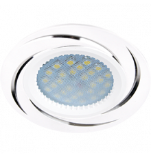 Светильник Ecola MR16 DL3181 Вихрь белый/алюм 23*78 FW1607EFF
