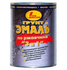 Грунт-эмаль по ржавчине серый 3,0 Новбытхим