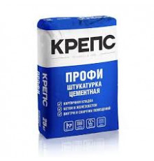 Штукатурка Профи цементная с армирующими волокнами Крепс 25кг