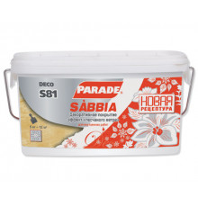 Декор. покрытие с эф. песчан. ветра PARADE S81 белый 5кг Франция